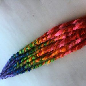 10 Rainbow Ombre Dreads Dreadlocks Hair Extensions